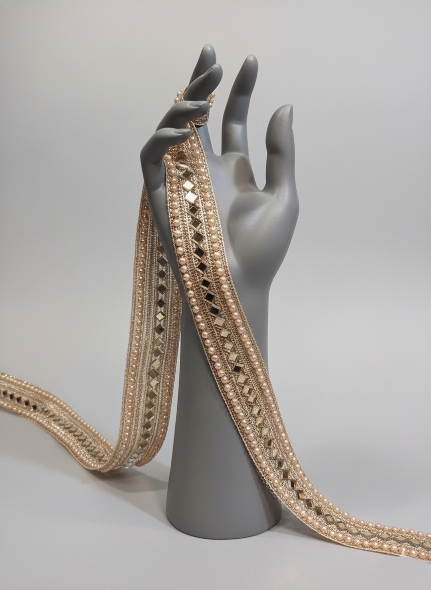 Mirror & Pearl Border